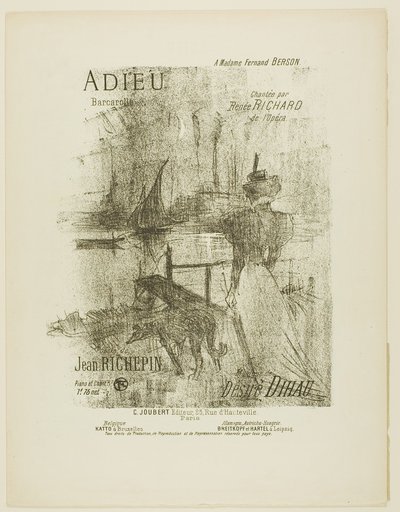 Despedida, de Mélodies de Désiré Dihau de Henri de Toulouse-Lautrec