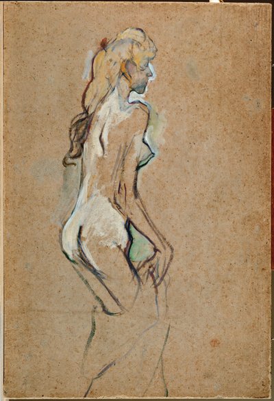 Fillette nue - Chica desnuda de Henri de Toulouse-Lautrec