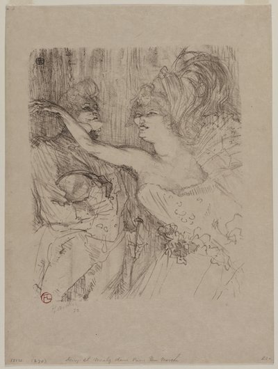 Guy y Mealy, en "París que marcha" de Henri de Toulouse-Lautrec