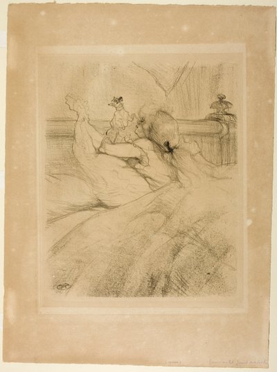 En la cama de Henri de Toulouse-Lautrec