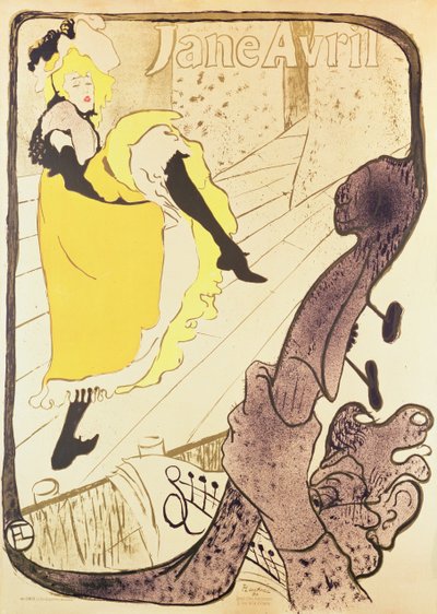 Jane Avril de Henri de Toulouse Lautrec
