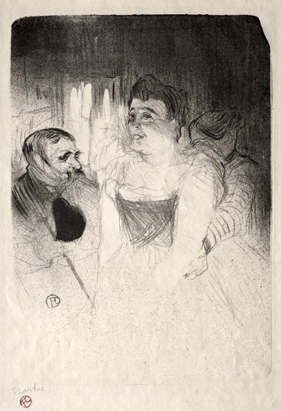 Judic en el palco de Henri de Toulouse-Lautrec