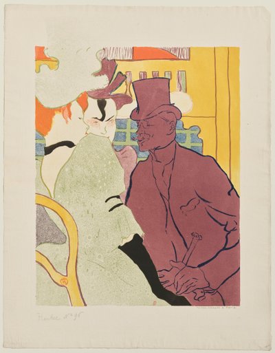 El inglés Warener en el Moulin-Rouge de Henri de Toulouse-Lautrec