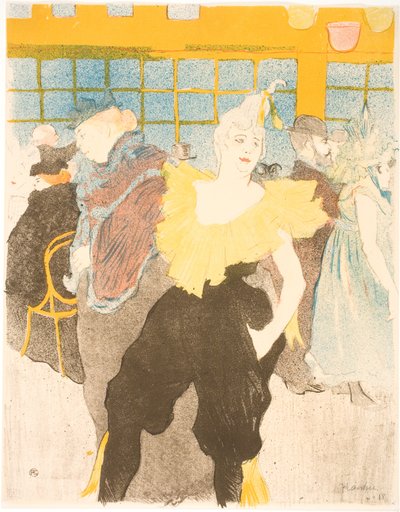 La payasa en el Moulin Rouge de Henri de Toulouse-Lautrec