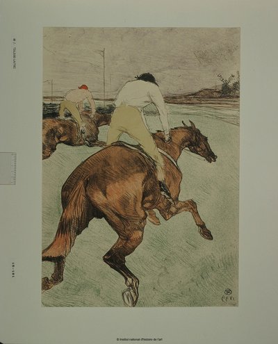 El jockey [prueba b] de Henri de Toulouse-Lautrec