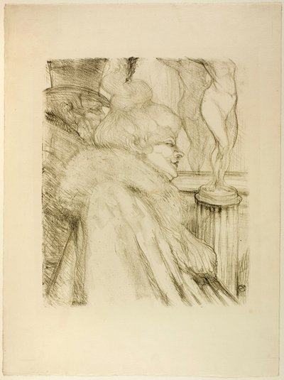 Saliendo del teatro de Henri de Toulouse-Lautrec
