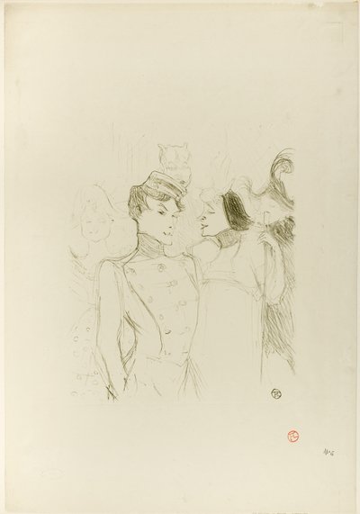 Lender y Lavallière en una revista en el Variétés de Henri de Toulouse-Lautrec