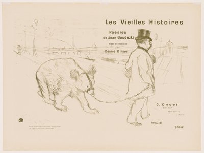 Las viejas historias: Cubierta - Frontispicio de Henri de Toulouse-Lautrec