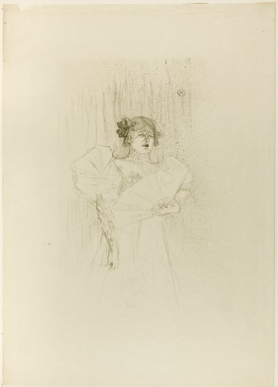 Luce Myrès, vista frontal de Henri de Toulouse-Lautrec