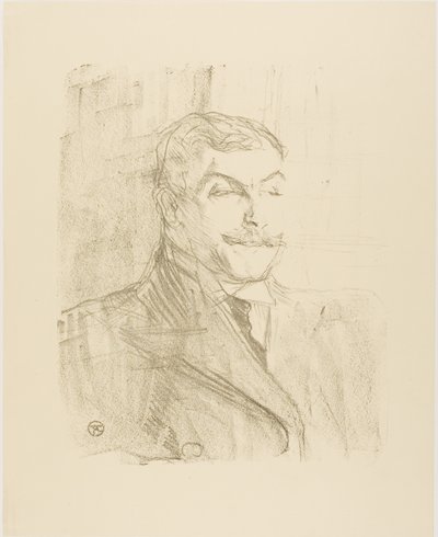 Lucien Guitry, de Trece Litografías de Henri de Toulouse-Lautrec