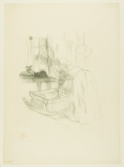 Canción de cuna, de Mélodies de Désiré Dihau de Henri de Toulouse-Lautrec
