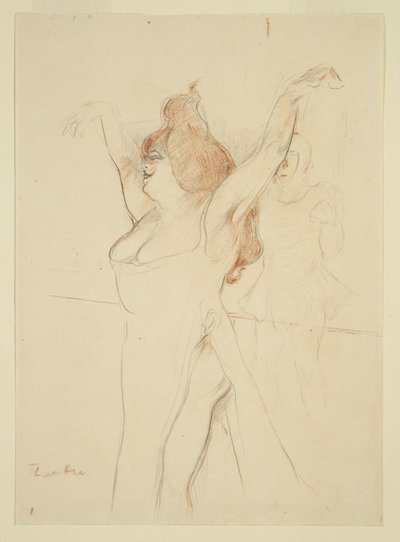 Mademoiselle Cocyle como Helena de Troya en La Belle Helene de Henri de Toulouse Lautrec