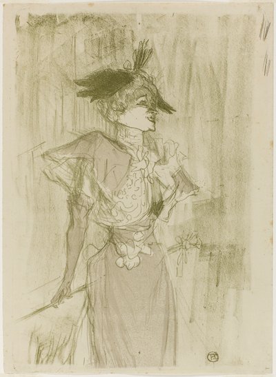 Mademoiselle Marcelle Lender, de pie de Henri de Toulouse-Lautrec