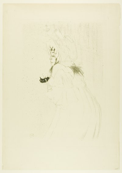 Señorita May Belfort Haciendo una Reverencia de Henri de Toulouse-Lautrec