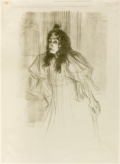 Señorita May Belfort con Cabello Largo de Henri de Toulouse-Lautrec