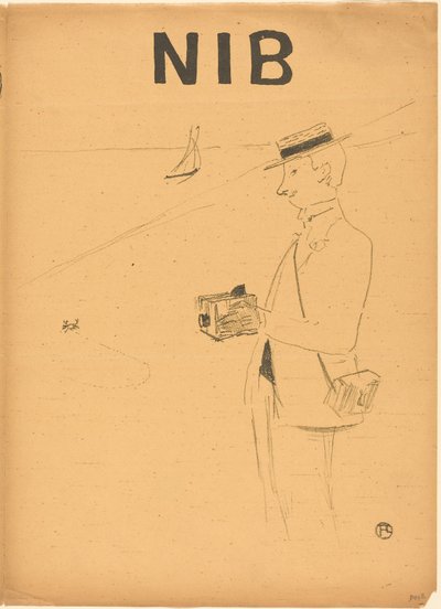 Nib o el fotógrafo aficionado [recto derecho] de Henri de Toulouse-Lautrec