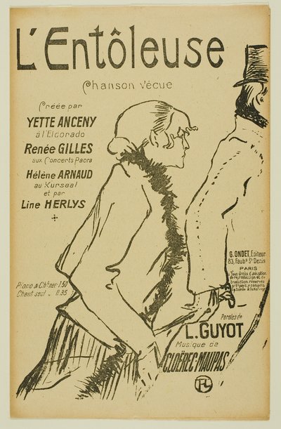 ¡Pobre callejera! de Henri de Toulouse-Lautrec