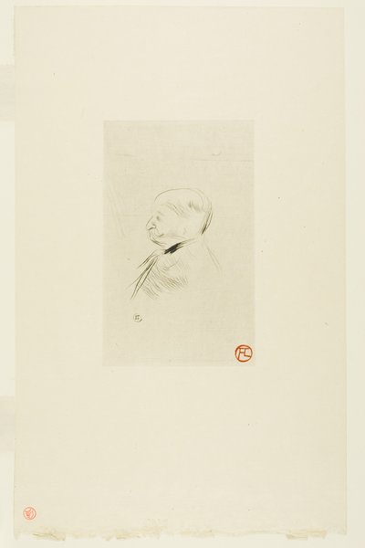 Retrato de un Hombre de Henri de Toulouse-Lautrec