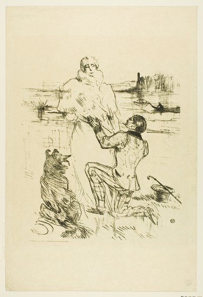 Propuesta (primera placa) de Henri de Toulouse-Lautrec
