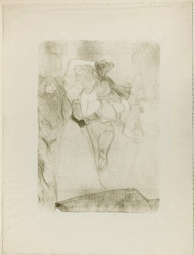 Vista Trasera de Lender Bailando el Bolero en Chilpéric de Henri de Toulouse-Lautrec