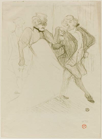 Réjane y Galipaux, en Madame Sans-Gêne de Henri de Toulouse-Lautrec