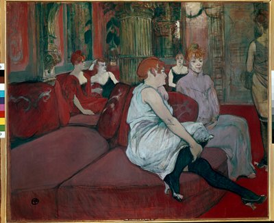 Salón de la rue des Moulins de Henri de Toulouse Lautrec