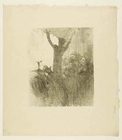 Schlomé Fuss en la sinagoga, de Au Pied du Sinaï de Henri de Toulouse-Lautrec
