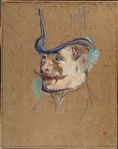 Estudio para El inglés en el Moulin Rouge de Henri de Toulouse-Lautrec