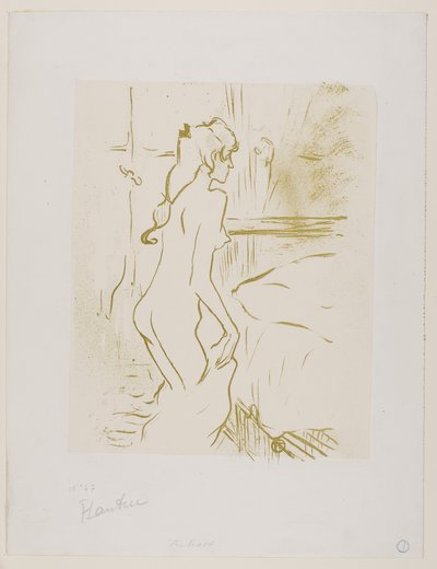 Estudio de una mujer de Henri de Toulouse-Lautrec