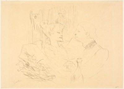 Cena en Londres de Henri de Toulouse-Lautrec