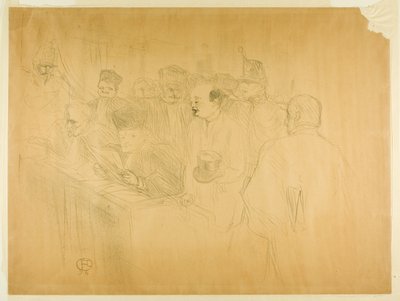 El juicio de Arton (tercera placa) de Henri de Toulouse-Lautrec