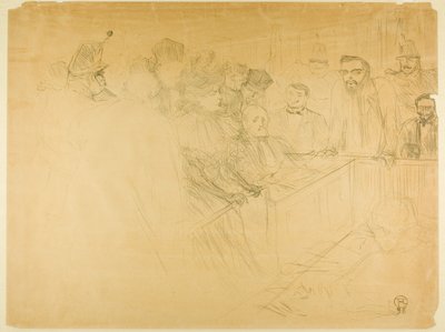 El juicio de Arton (tercera placa) de Henri de Toulouse-Lautrec