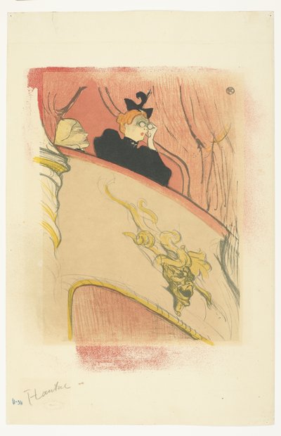 La caja con la máscara dorada de Henri de Toulouse Lautrec