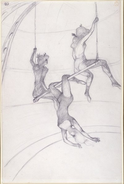 El trapecio volante de Henri de Toulouse Lautrec