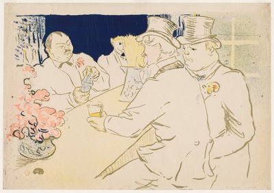 El bar irlandés y americano, Rue Royale de Henri de Toulouse-Lautrec