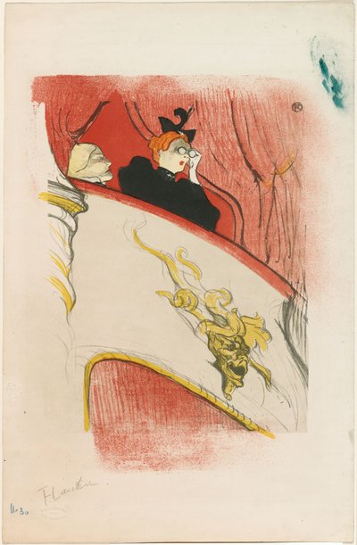 El palco con la máscara dorada de Henri de Toulouse-Lautrec
