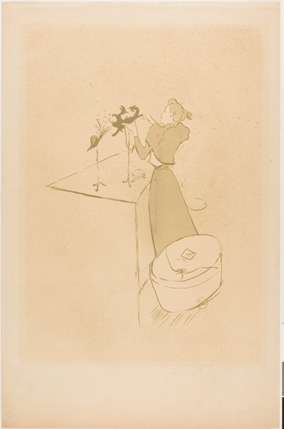 La sombrerera, Renée Vert de Henri de Toulouse-Lautrec