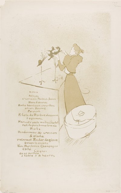 La sombrerera, Renée Vert de Henri de Toulouse-Lautrec