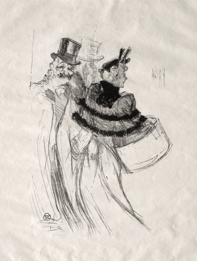 Los viejos caballeros de Henri de Toulouse-Lautrec