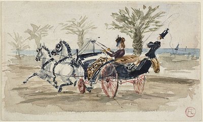 Paseo de los Ingleses de Niza de Henri de Toulouse Lautrec