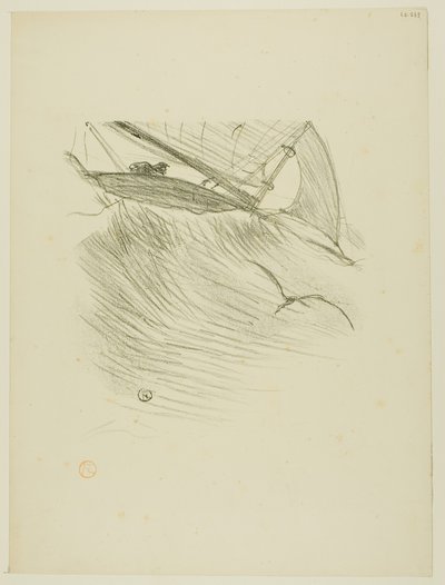 Las golondrinas del mar, de Mélodies de Désiré Dihau de Henri de Toulouse-Lautrec
