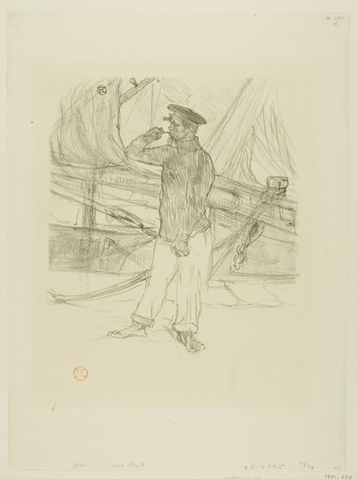 El arenque ahumado, de Mélodies de Désiré Dihau de Henri de Toulouse-Lautrec