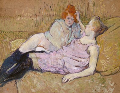 El sofá, c.1894-96 de Henri de Toulouse Lautrec