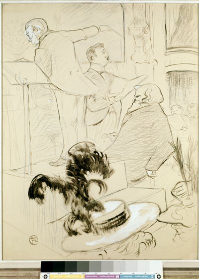 Los grandes conciertos de la Ópera: Ambroise Thomas presenció un ensayo de Francesca da Rimini, c.1896 de Henri de Toulouse Lautrec
