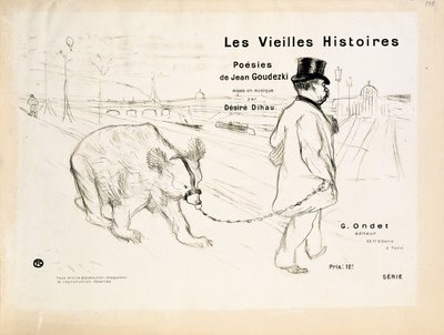Portada de «Les Vieilles Histoires» de Henri de Toulouse-Lautrec