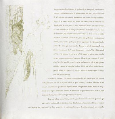 Yvette Guilbert - Serie francesa: No. 11 de Henri de Toulouse-Lautrec