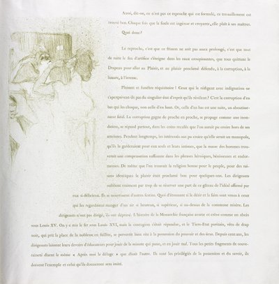 Yvette Guilbert - Serie francesa: No. 13 de Henri de Toulouse-Lautrec