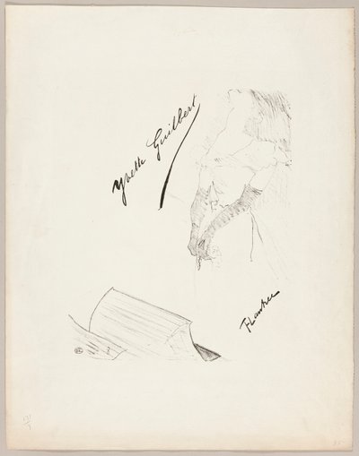 Yvette Guilbert de Henri de Toulouse-Lautrec