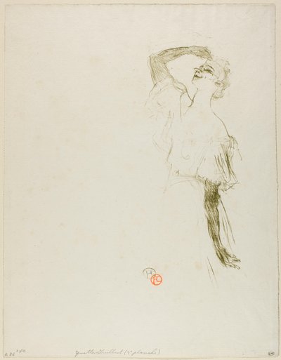 Yvette Guilbert de Henri de Toulouse-Lautrec