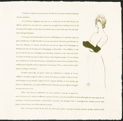 Yvette Guilbert de Henri de Toulouse-Lautrec